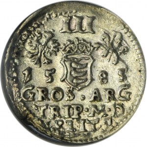 Stephan Bathory, 3 Groschen Vilnius 1585