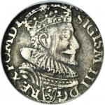 Sigismond III Vasa, Troika Malbork 1594 - RARE, anneaux à la place des lettres O