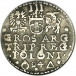 Sigismond III Vasa, Troika Malbork 1594 - RARE, anneaux à la place des lettres O