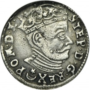 Stephen Bathory, 3 Groschen Vilnius 1582 - L/LIT