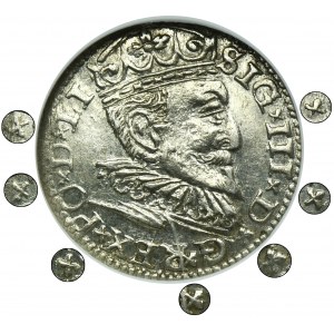 Sigismund III Vasa, 3 Groschen Riga 1596 - LI - UNLISTED