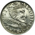 Sigismund III Vasa, 3 Groschen Riga 1596 - LI - UNLISTED