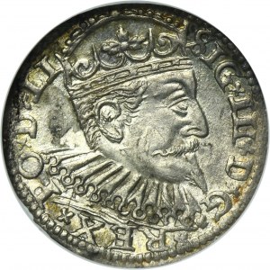 Sigismund III Vasa, 3 Groschen Riga 1600 - RARE