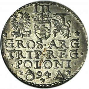 Sigismund III Vasa, 3 Groschen Marienburg 1594