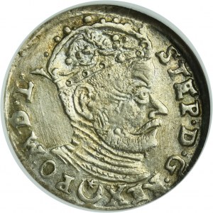 Stephen Bathory, 3 Groschen Vilnius 1583