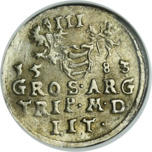 Stephen Bathory, 3 Groschen Vilnius 1583