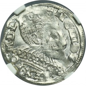 Sigismund III Vasa, 3 Groschen Bromberg 1596 - NGC MS62
