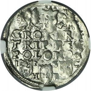 Sigismund III Vasa, 3 Groschen Bromberg 1596 - NGC MS62
