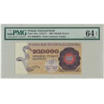 200.000 zl 1989 - R 0000078 - PMG 64 EPQ - numéro de série très bas -