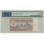 200.000 zl 1989 - R 0000078 - PMG 64 EPQ - numéro de série très bas -