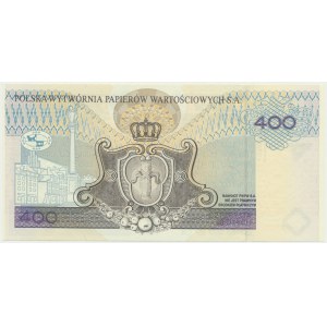 PWPW, 400 zlotých 1996 - AB -