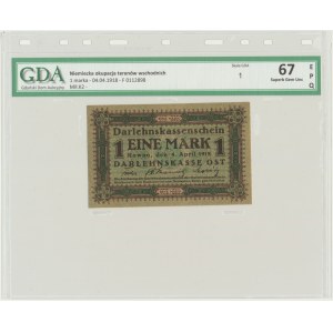 Kowno, 1 Mark 1918 - F - GDA 67 EPQ