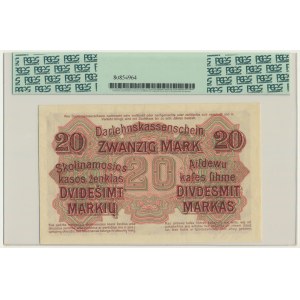 Kowno, 20 Mark 1918 - B - PCGS 64 PPQ