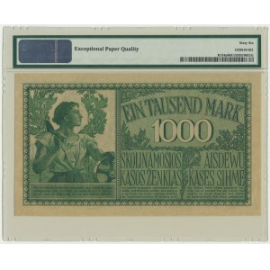 Kowno, 1.000 Mark 1918 - A - 6 digit series - PMG 66 EPQ