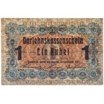 Posen, 1 Ruble 1916 - long clause (P3a) - PMG 50 - RARE