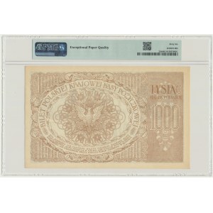 1.000 marek 1919 - Ser. ZX - duże S i szeroka numeracja - PMG 66 EPQ - OKAZOWY
