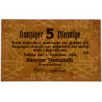 Dantzig, 5 fenig 1923 - Novembre - PMG 53 - RARE