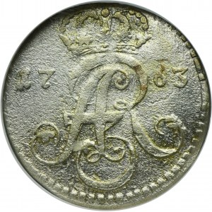 Augustus III of Poland, 3 Groschen Thorn 1763 DB