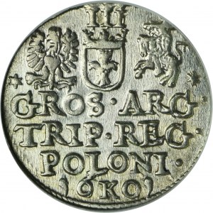 Sigismund III Vasa, 3 Groschen Krakau 1601 - right head