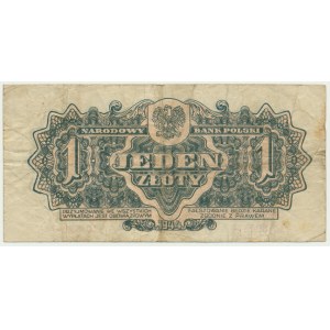 1 złoty 1944 ...owym - AC - DESTRUKT - PODWÓJNY AWERS