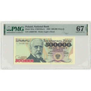 500.000 złotych 1993 - L - PMG 67 EPQ