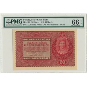 20 marek 1919 - II Serja AC - PMG 66 EPQ