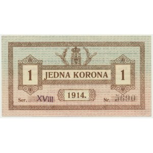 Lwów, 1 korona 1914 - Ser. XVIII