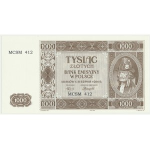 Krakowiak, 1.000 złotych 1941 - MCSM 412 -