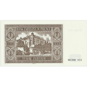 Krakowiak, 1.000 złotych 1941 - MCSM 412 -