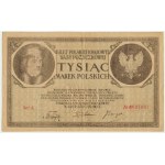 1.000 marek 1919 - Ser.A. - FAŁSZERSTWO Z PRAWIDŁOWYM ZNAKIEM WODNYM