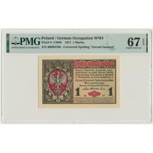1 marka 1916 - Generał - PMG 67 EPQ - WYŚMIENITY