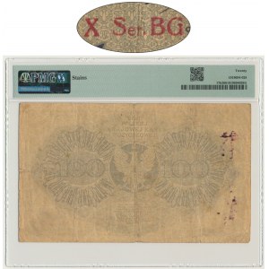 100 marks 1919 - X Ser. BG - PMG 20 - TRÈS RARE