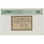 Danzig, 50 Pfennig 1914 - watermark waves - PMG 64