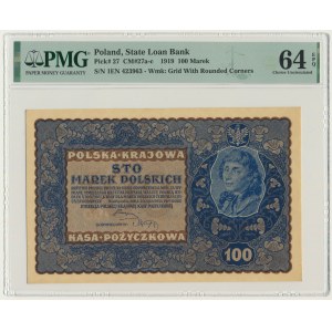 100 marek 1919 - IE Serja N - PMG 64 EPQ