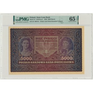 5.000 marek 1920 - II Serja C - PMG 65 EPQ