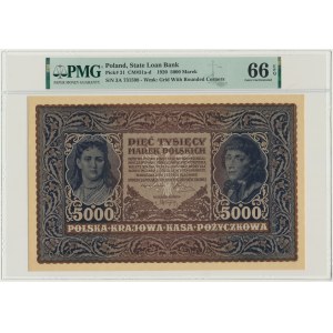5.000 marek 1920 - III Serja A - PMG 66 EPQ