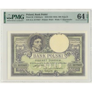 500 złotych 1919 - S.A. - PMG 64 EPQ