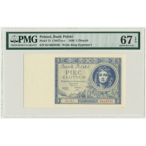 5 or 1930 - Ser.BJ. - PMG 67 EPQ