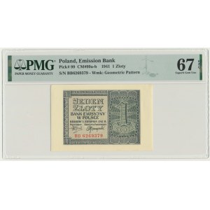 1 złoty 1941 - BB - PMG 67 EPQ