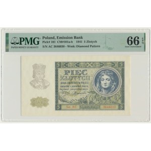 5 Or 1941 - AC - PMG 66 EPQ