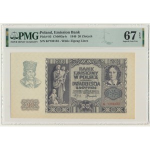 20 złotych 1940 - K - PMG 67 EPQ