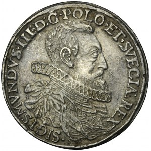 MAJNERT, Sigismond III Vasa, Thaler de la Couronne 1600 - TRÈS RARE