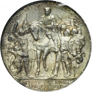 Allemagne, Royaume de Prusse, Guillaume II, 3 Marks Berlin 1913 A