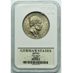 Allemagne, Saxe, Frédéric Auguste III, 3 Marks Muldenhütten 1909 E