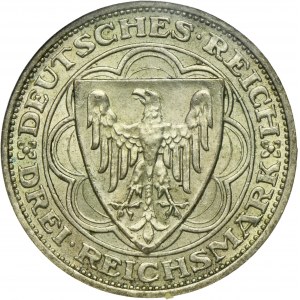 Germany, Weimar Republic, 3 Mark Berlin 1927 A - Bremerhaven