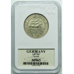 Germany, Weimar Republic, 3 Mark Berlin 1927 A - Bremerhaven