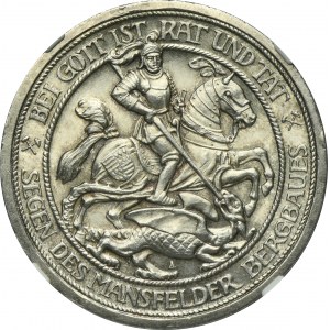 Nemecko, Pruské kráľovstvo, Wilhelm II, 3 marky Berlín 1915 A - NGC MS66