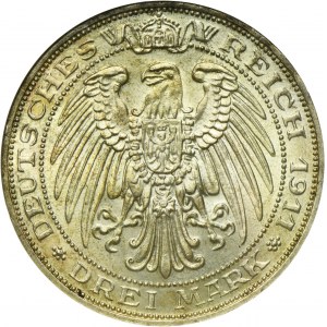 Germany, Kingdom of Prussia, Wilhelm II, 3 Mark Berlin 1911 A
