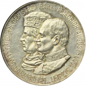 Germany, Saxony, Friedrich August III, 5 Mark Muldenhütten 1909