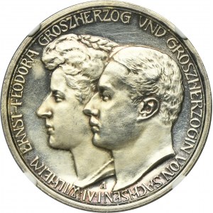 Germany, Saxony-Weimar-Eisenach, Wilhelm Ernst, 3 Mark Berlin 1910 A NGC PF62
